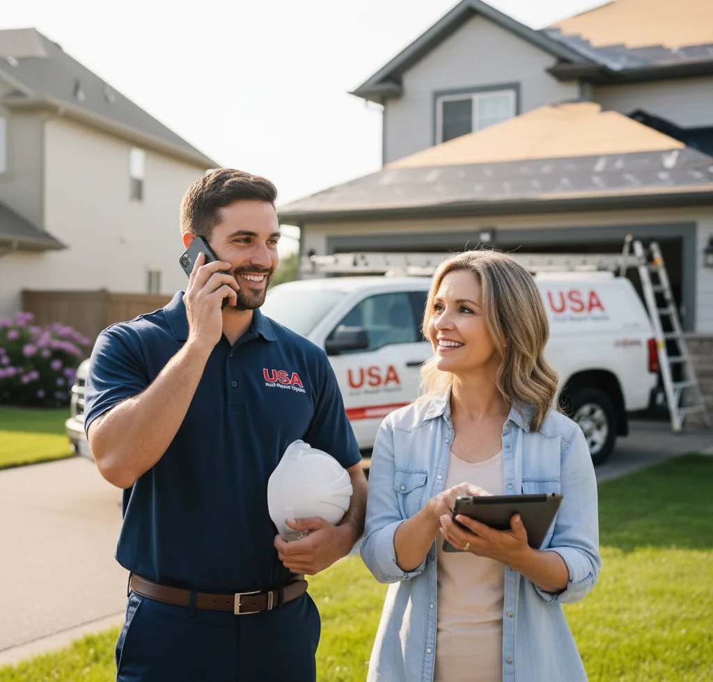 USA Roof Repair Experts customer support in Salesville